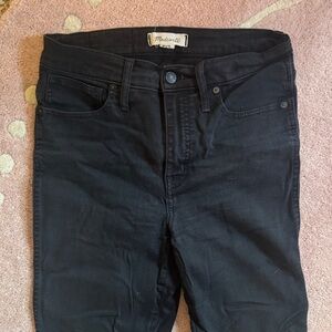 Madewell Stovepipe Black skinny jeans